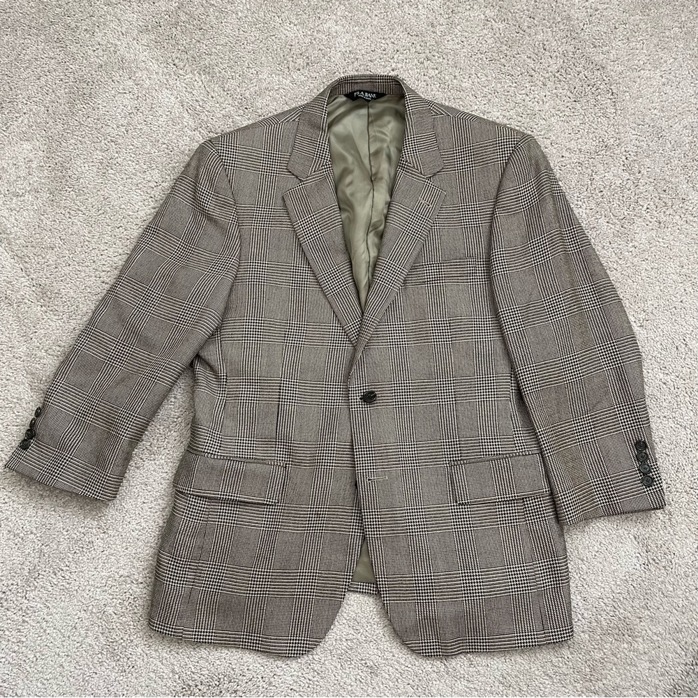 Jos. A. Bank Glen Check Sport Coat - 40S
